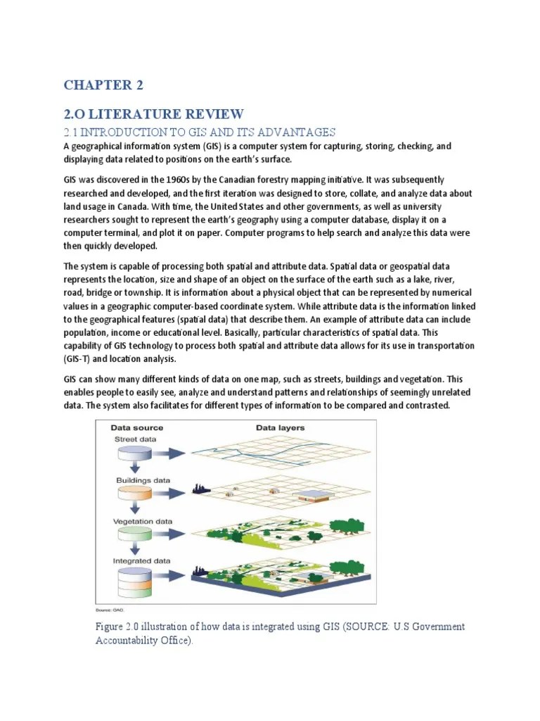 Chapter 2 Literature Review Pdf Geographic Information System