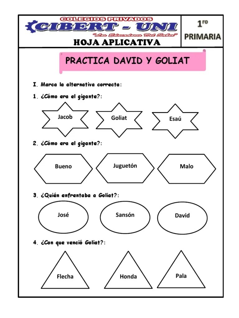 01 - 06 - 20 Tarea David Y Goliat PDF | PDF