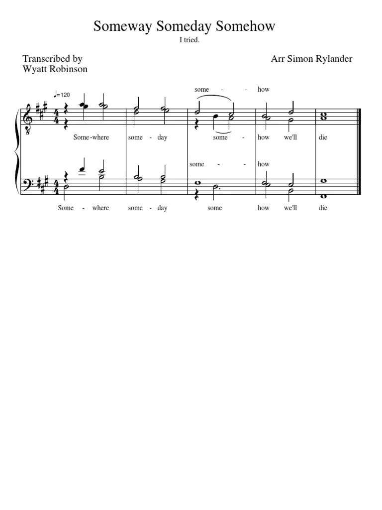 Someway Someday Somehow PDF | PDF