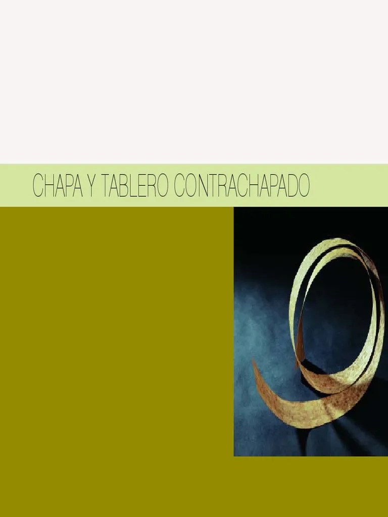Chapa Y Tablero Contrachapado PDF | PDF | Madera Contrachapada | Madera