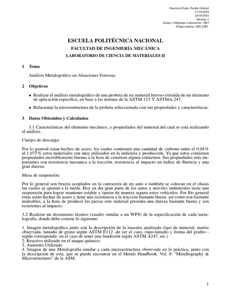 Practica 1 | PDF | Acero | Ingeniería De Edificación