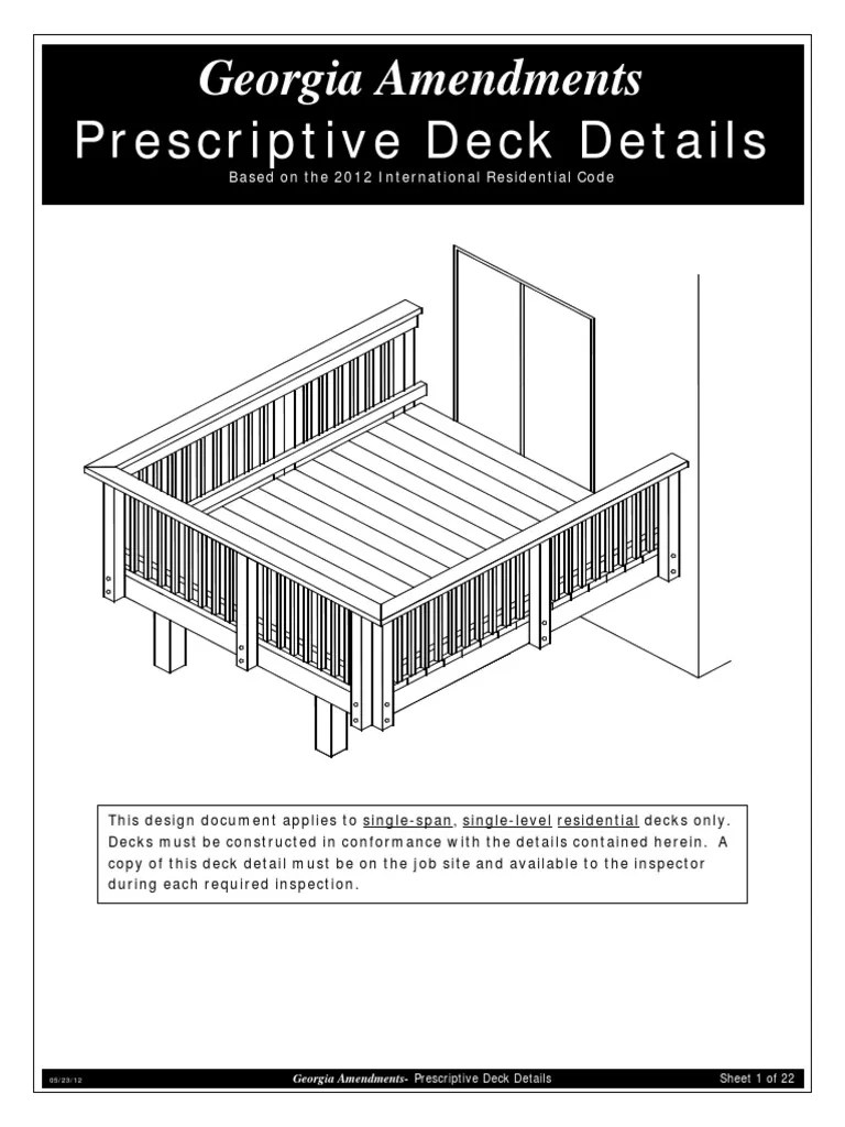 Deck Manual PDF | PDF | Screw | Beam (Structure)