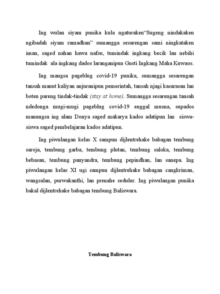 Maybe you would like to learn more about one of these? Bab X Tembung Baliswara Pdf
