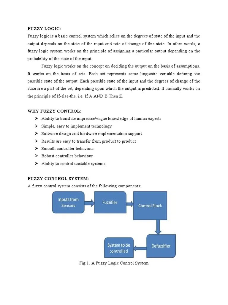 An In-Depth Explanation Of Fuzzy Logic Control Systems | PDF | Fuzzy Logic | Control System