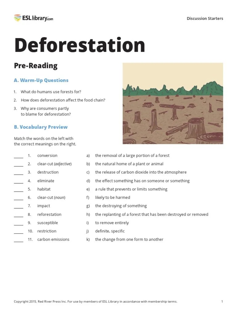72 Deforestation Can Student | PDF | Deforestation | Forests