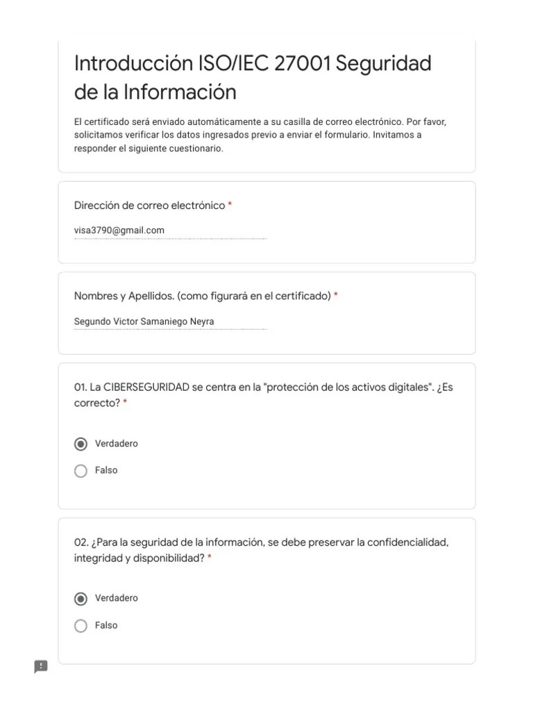 Introducción ISO - IEC 27001 Seguridad De La Información | PDF | La Seguridad Informática ...