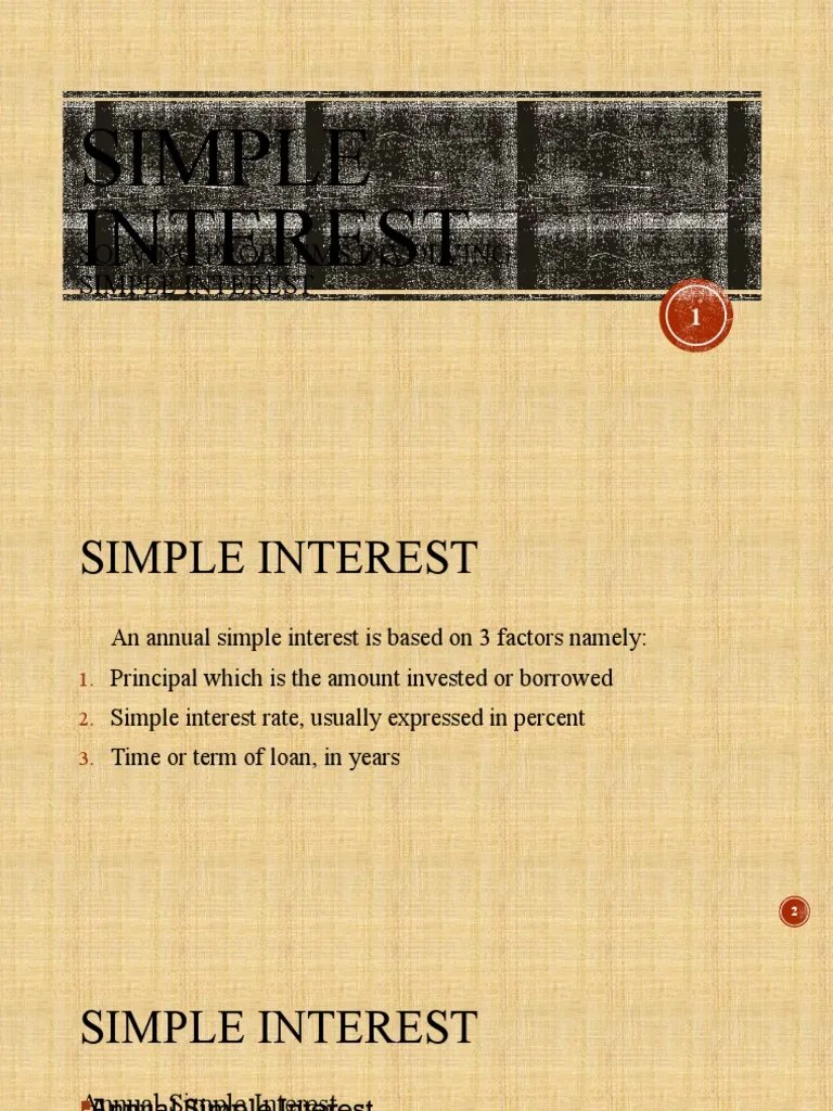 Solving Problems Involving Simple Interest | PDF | Interest | Interest ...