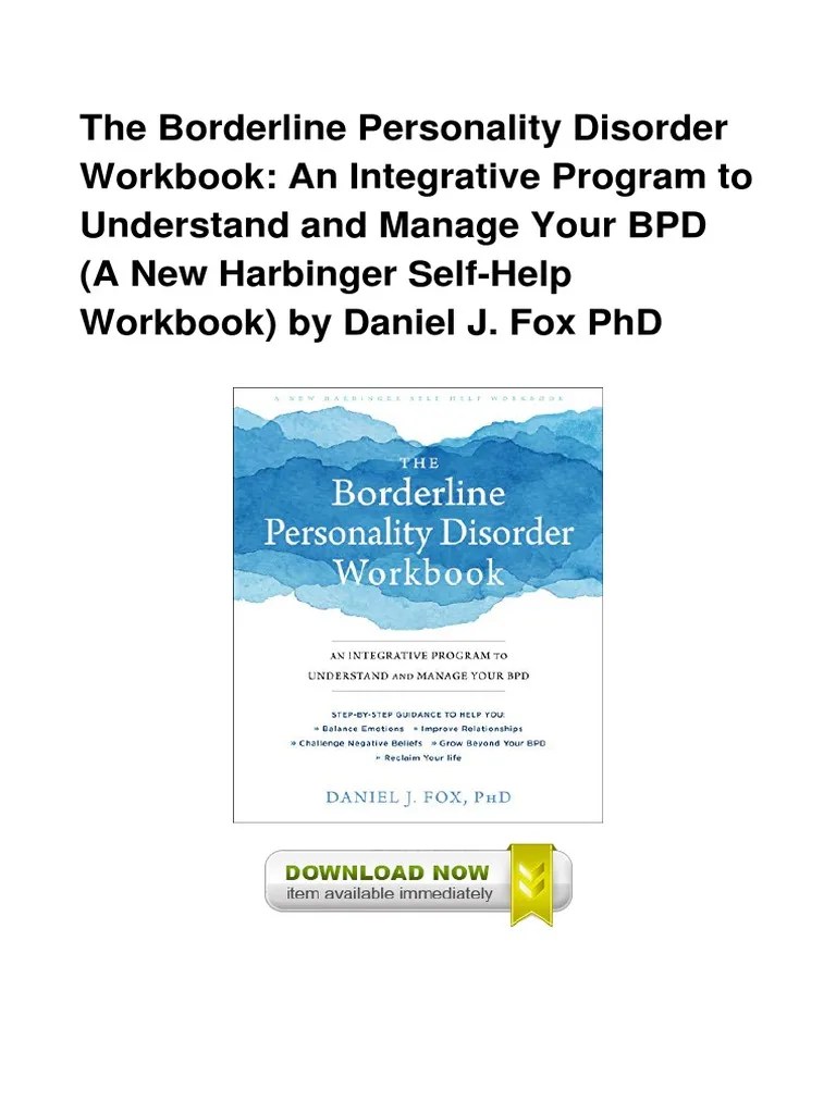 The Borderline Personality Disorder Work PDF | PDF | Borderline ...