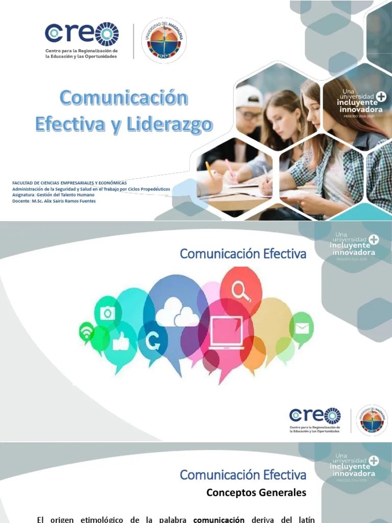 Comunicación Efectiva Y Liderazgo | PDF | Liderazgo | Comunicación