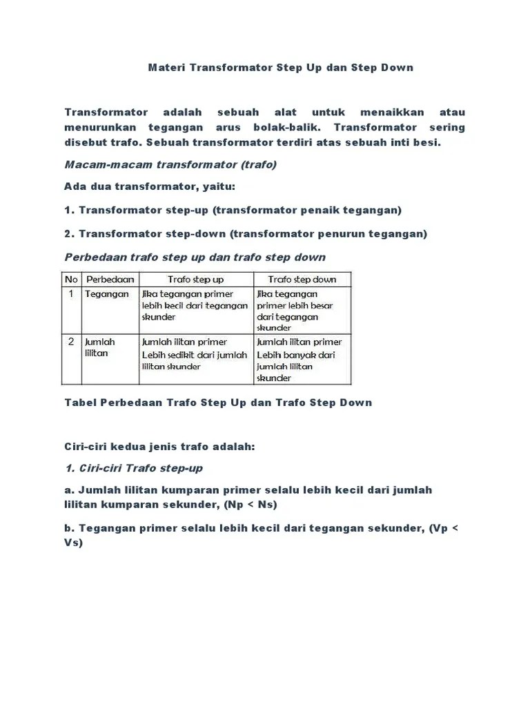 Materi Transformator | PDF