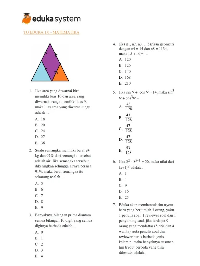 Youtu.be/udzulurgl7y soal pppk guru agama islam full pembahasan part 4 : Tka Soshum Eduka 1 11 Soal Pdf Pdf