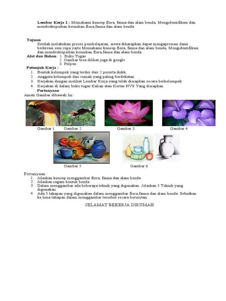 Lembar Kerja 2 Menggambar Flora, Fauna, Alam Benda | Pdf 1024_X_768_jpg