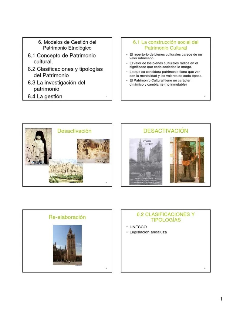 Patrimonio Cultural | PDF | Museología | Patrimonio Cultural