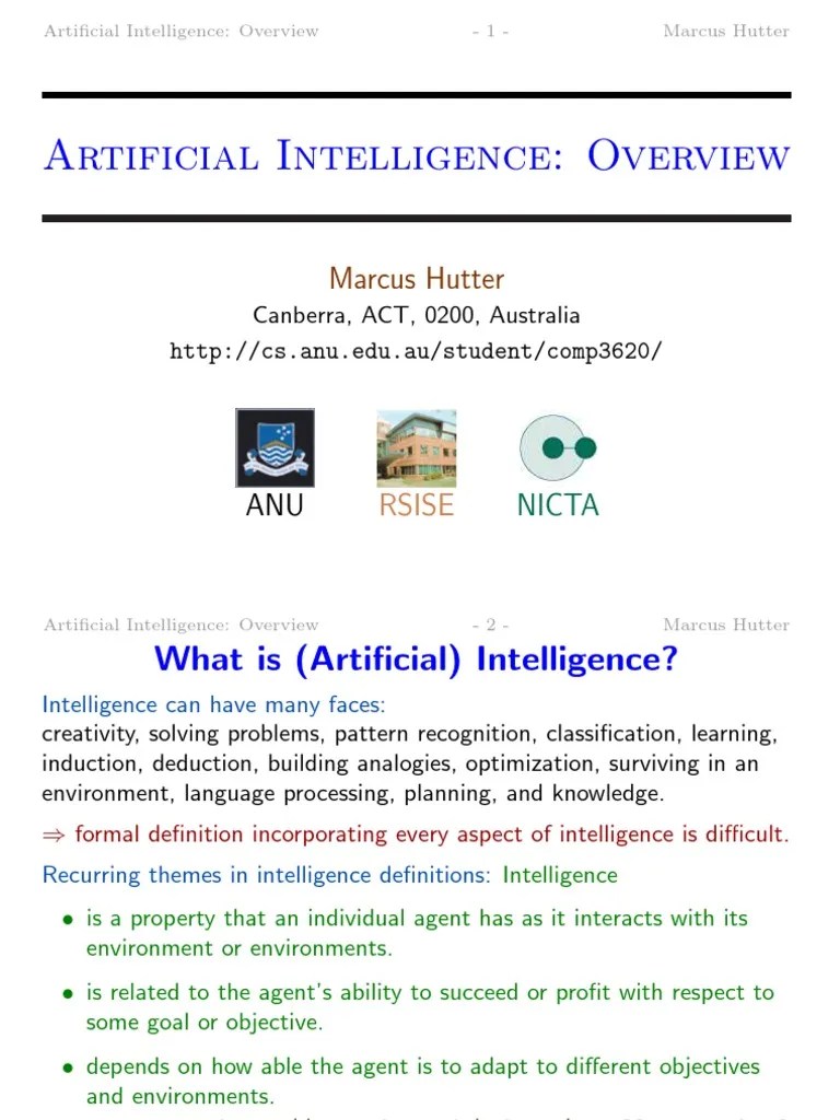 Intro Artificial Intelligent PDF | PDF | Artificial Intelligence ...