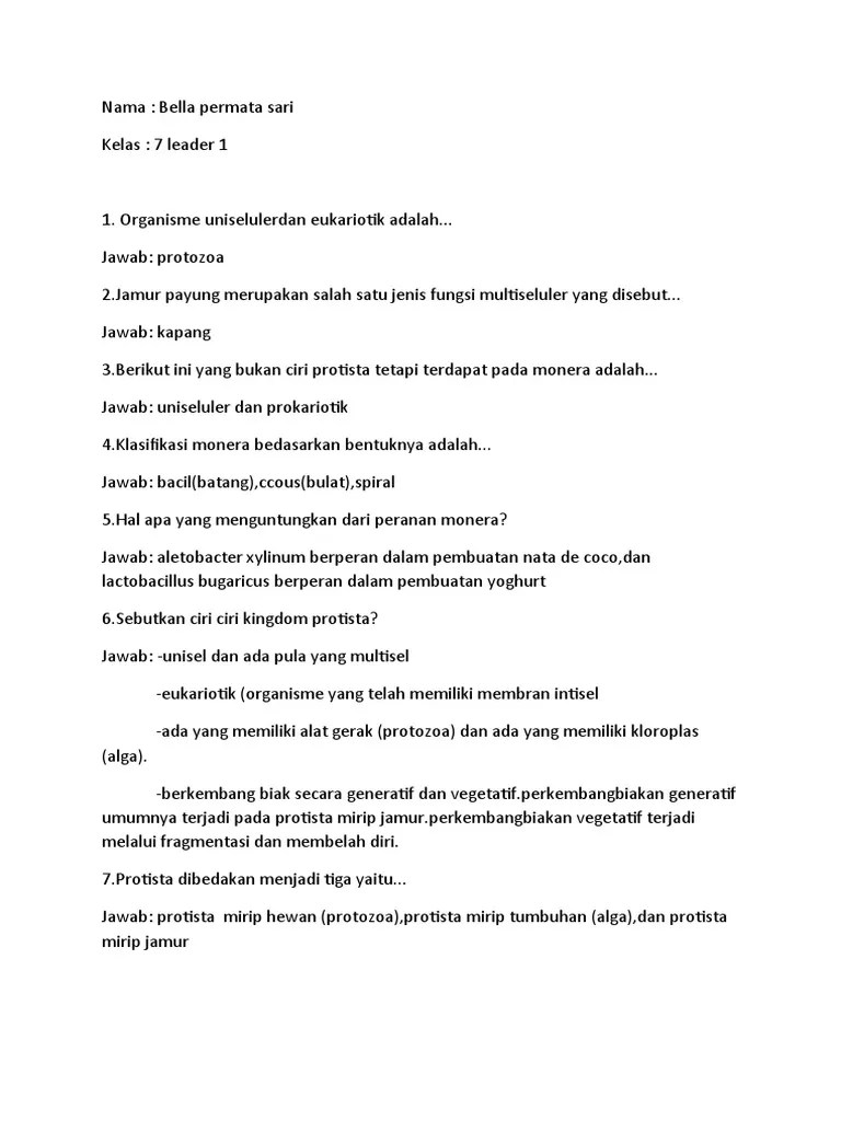 Kelompok makhluk hidup ini ada yang menyerupai . Tugas Membuat Soal Dari Materi Klasifikasi Makhluk Hidup Pdf