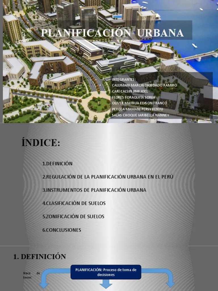 PLANIFICACIÓN URBANA GRUPO 4 | PDF | Planificación Urbana | Urbano
