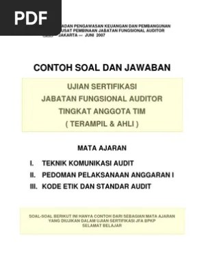 Check spelling or type a new query. Contoh Soal Ujian Sppi / Ojk Ingatkan Debt Collector Harus ...