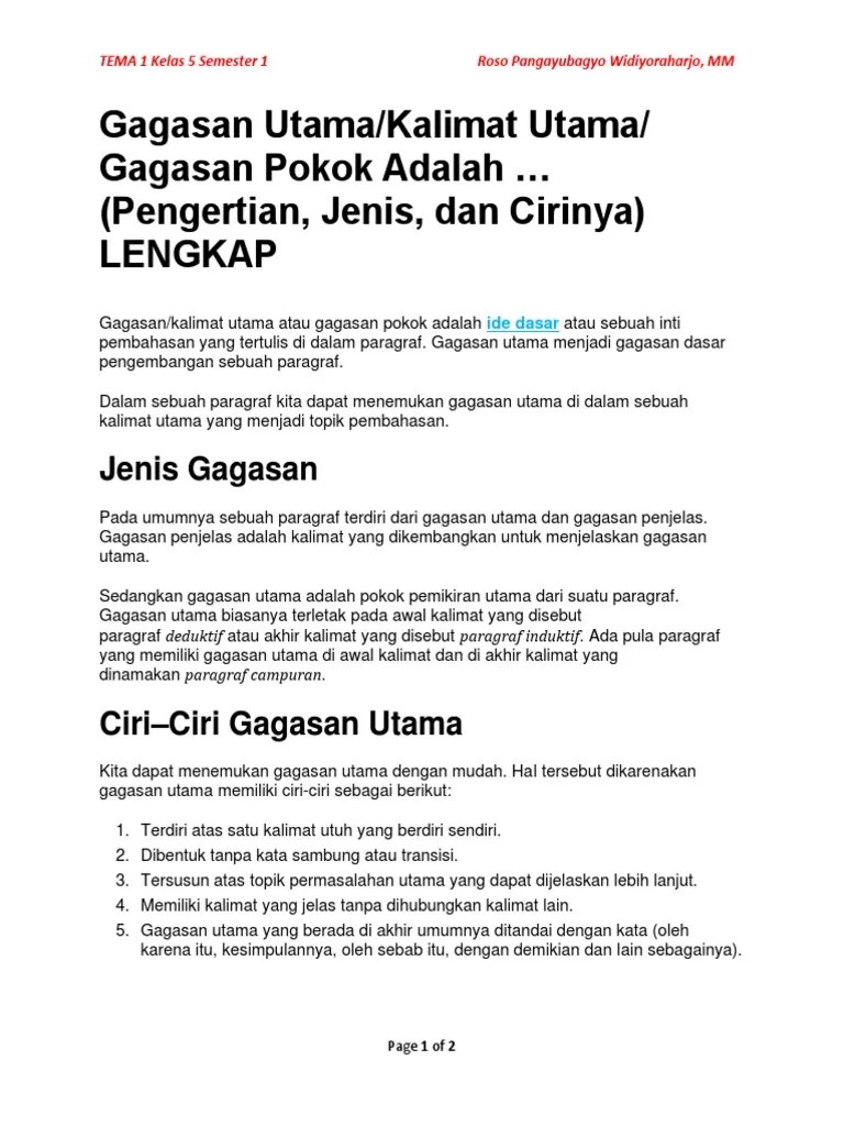 Gagasan Utama
