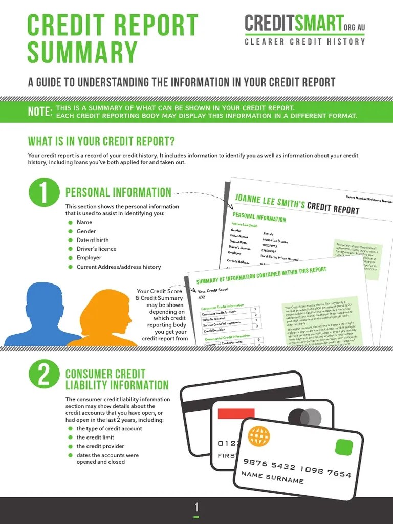 A Guide To Understanding The Information In Your Credit Report | PDF ...