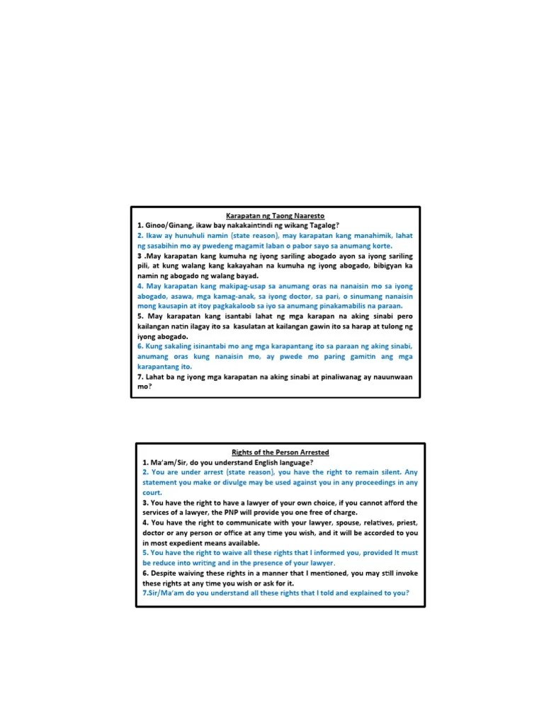 Miranda Rights | PDF