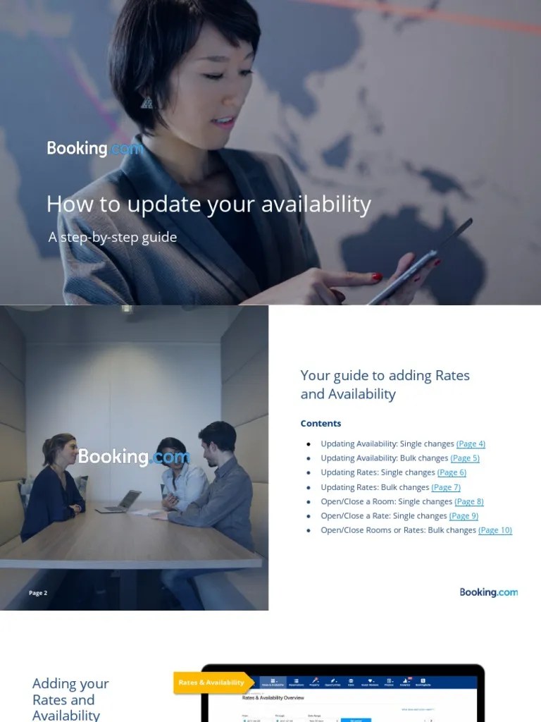 How To Update Your Availability: A Step-By-Step Guide | PDF | World ...
