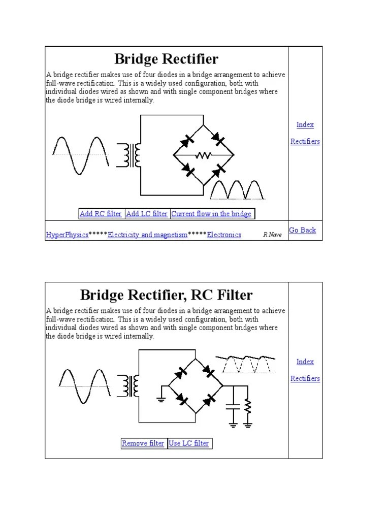 Bridge Rectifier Rectifier Power Electronics