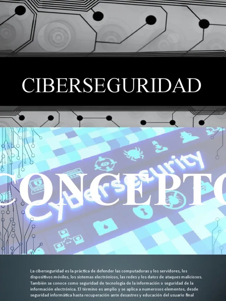CIBERSEGURIDAD | PDF | La Seguridad Informática | Seguridad