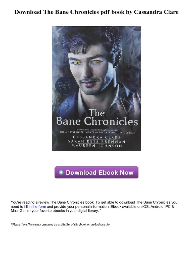 The Bane Chronicles Pdf Book By Cassandra Clare In Teens: A Review And ...