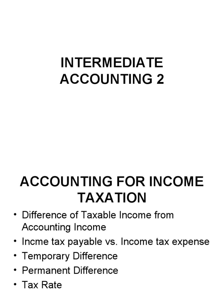 Accounting For Income Tax | PDF | Deferred Tax | Tax Expense