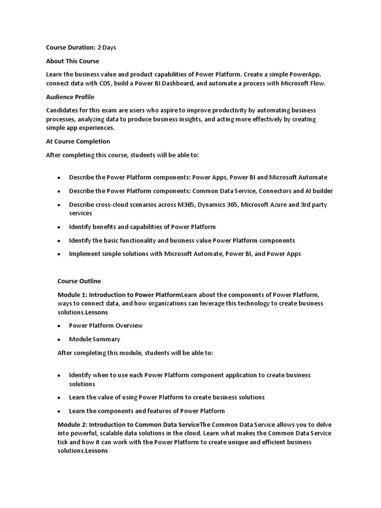 PL-900-Microsoft Power Platform Fundamentals | PDF | Mobile App ...