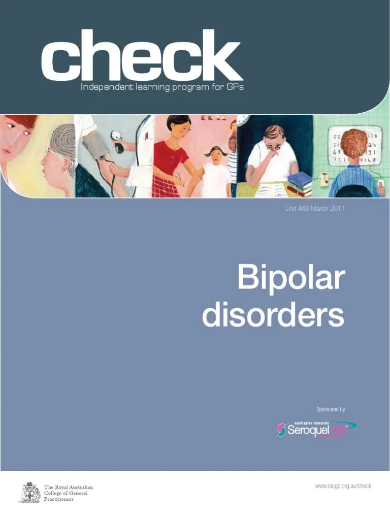 Bipolar Disorders: Independent Learning Program For Gps | PDF | Mania | Mental Disorder