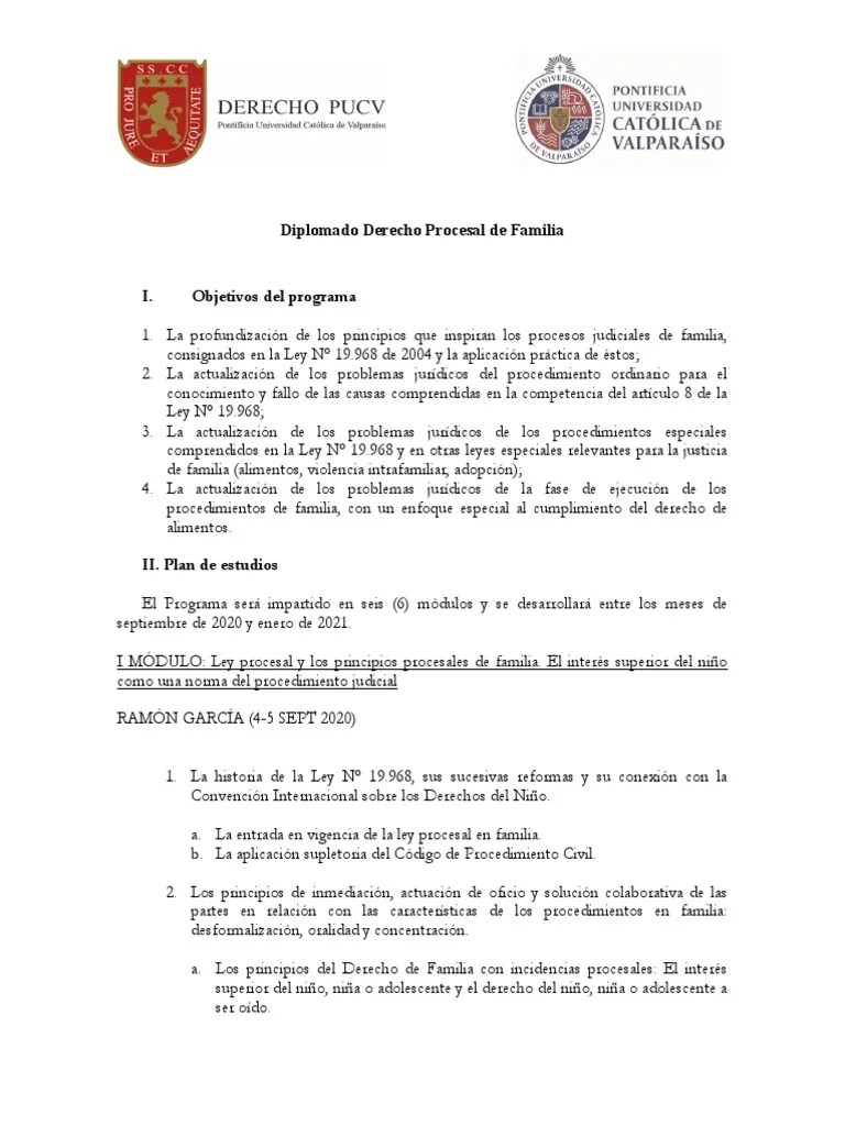 PDF Derecho Procesal De Familia PDF | PDF | Ley Procesal | Esfera Pública