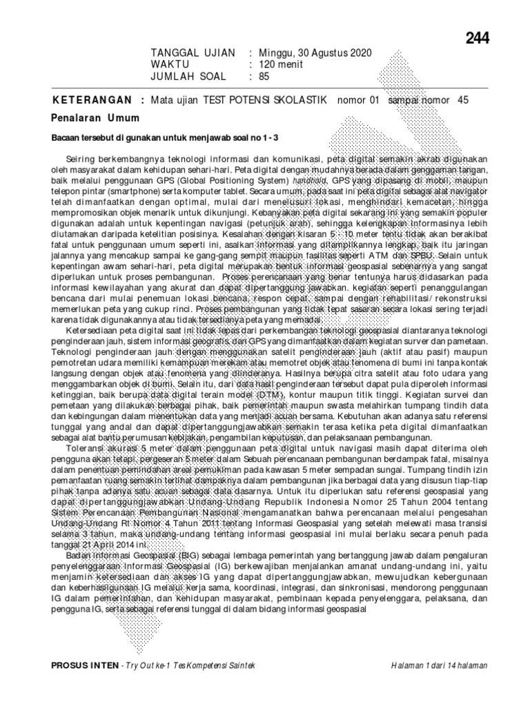 Pilihlah satu kata dari 5 . To 1 Ipa Kode 244 30 Agust 20 Pdf
