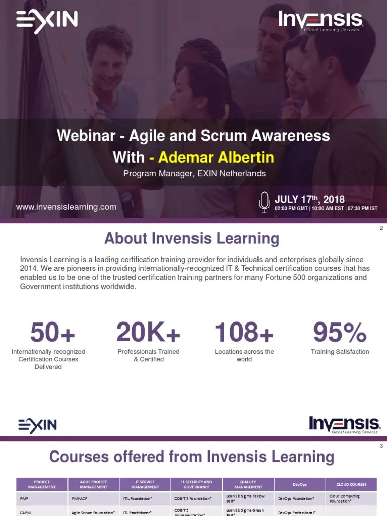 Agile Scrum Awareness Slides | PDF | Agile Software Development | Itil