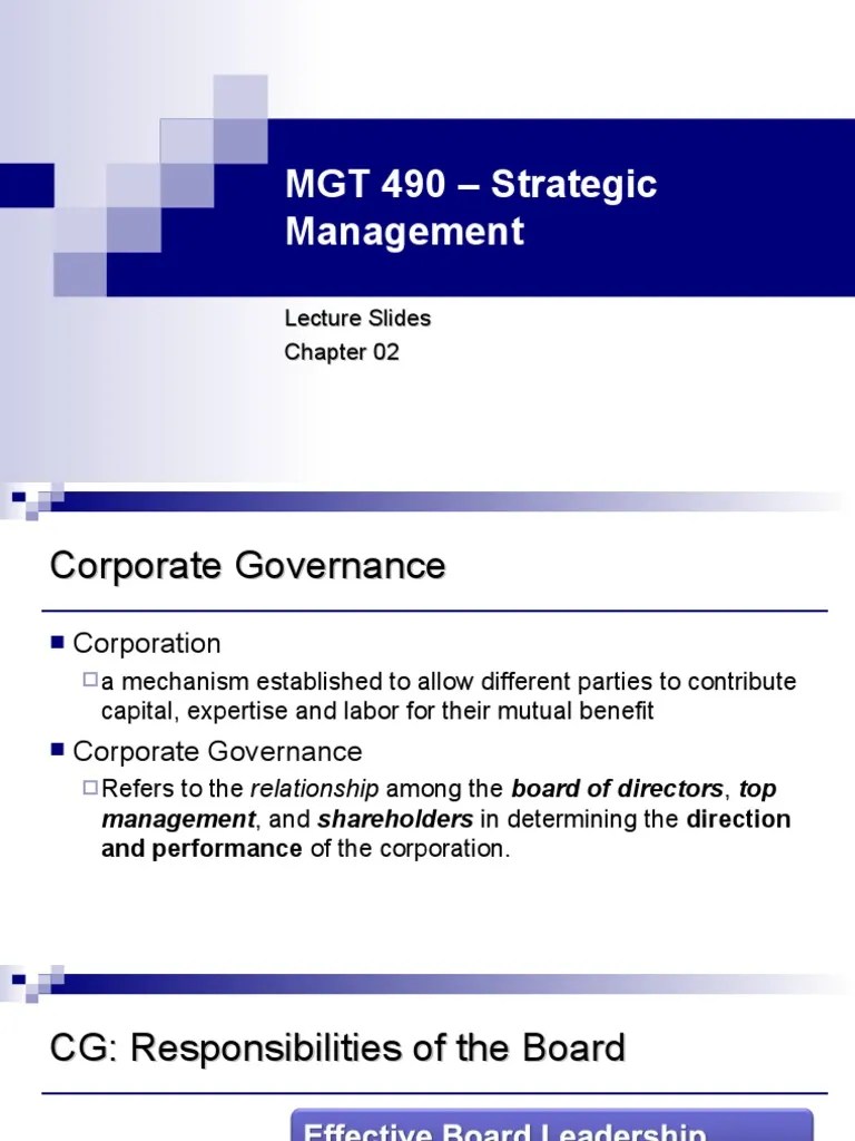 Slides Chp23 | PDF | Board Of Directors | Stakeholder (Corporate)