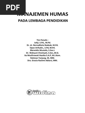 Sejarah berupa lembaga pendidikan seperti: Humas Pendidikan Key Pdf Pdf
