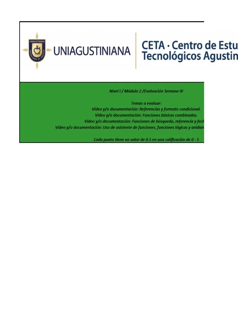 Evaluación Nivel 1 Modulo 2 Semana 4 | Descargar Gratis PDF | Gestión De Datos | Software De ...