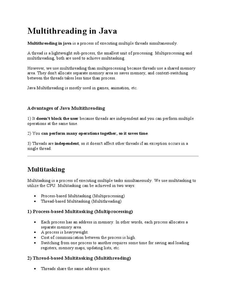 25 Introduction On Multithreading, Life Cycle Of A Thread 05 Sep ...