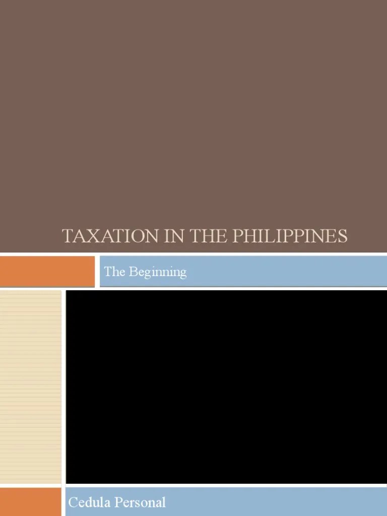 Chapter 6 Taxation-In-The-Philippines | PDF | Philippines | Government