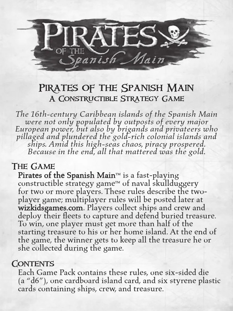 Pirate Rules Lo PDF | Download Free PDF | Ships | Water Transport