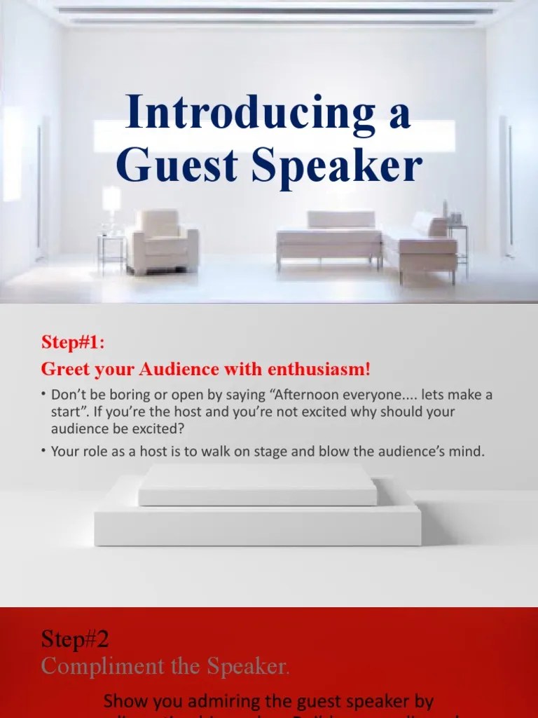 Introducing A Guest Speaker | PDF