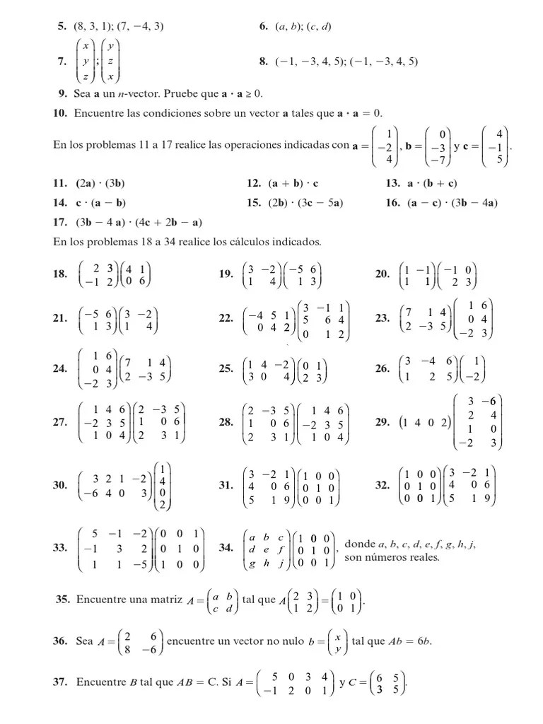 Uap Álgebra Lineal Semana 6 Arq Sesión 1 Casos Matrices | PDF | Matriz ...