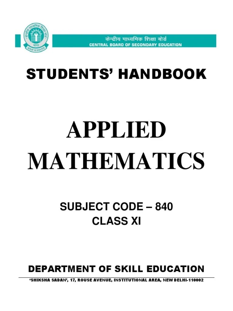 Applied Mathematics Handbook PDF | Download Free PDF | Ratio | Logarithm