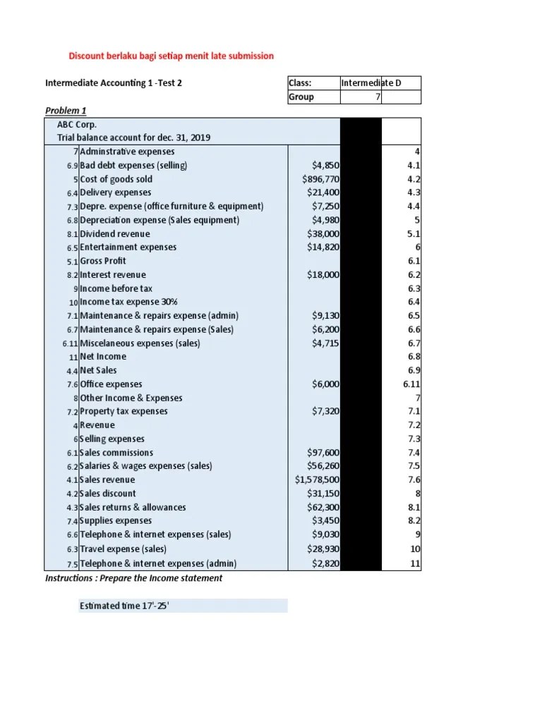 Discount Berlaku Bagi Setiap Menit Late Submission: Problem 1 | PDF ...