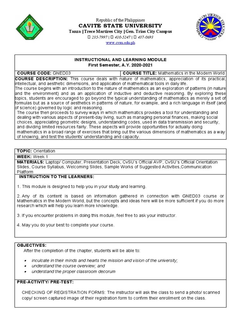 WEEK 1 - Module | PDF | Educational Technology | Distance Education