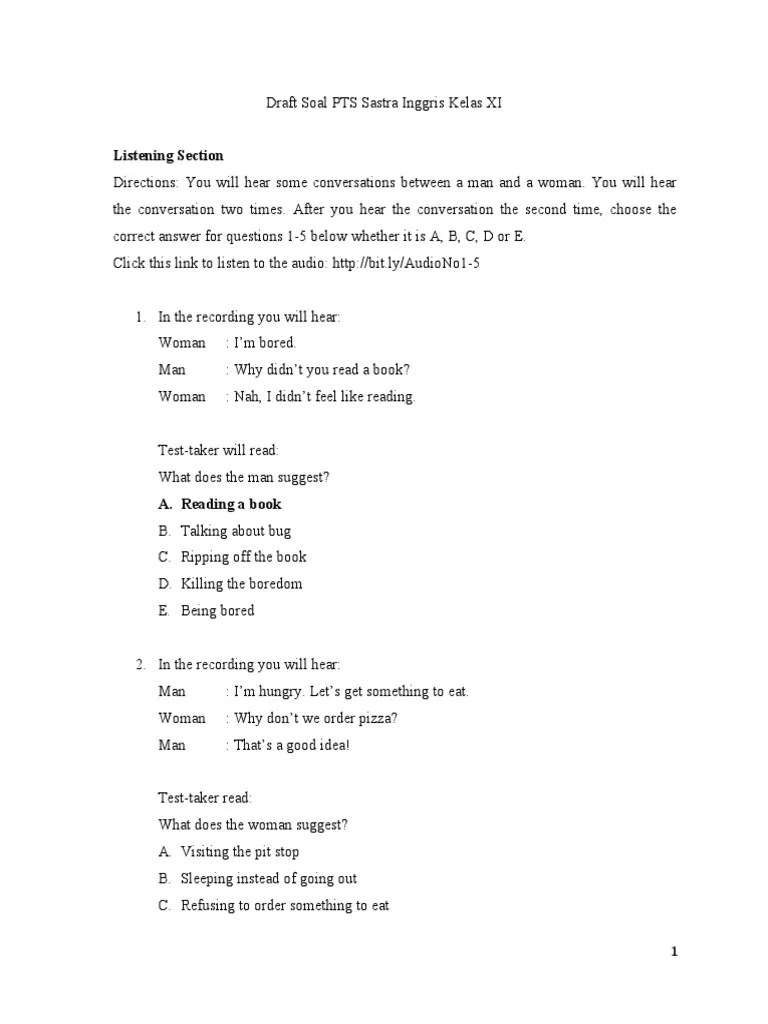 7bb is the same as diminished seventh. Draft Soal Pts Sastra Inggris Kelas Xi Pdf Grammatical Tense Verb
