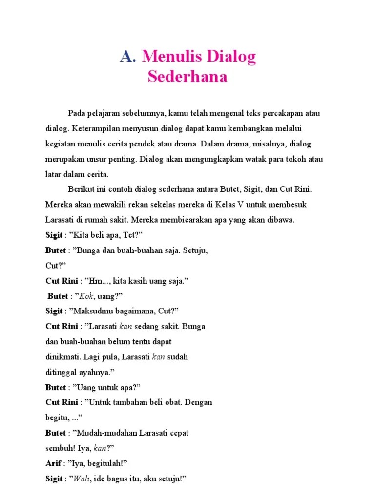 Soal ut pgsd pdgk4504 materi dan pembelajaran bahasa indonesia sd. Materi Ajar Bahasa Indonesia Kelas V Sd