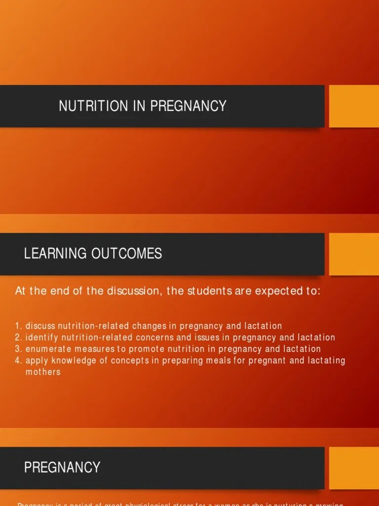 Nutrition In Pregnancy And Lactation PDF | PDF | Pregnancy | Fetus