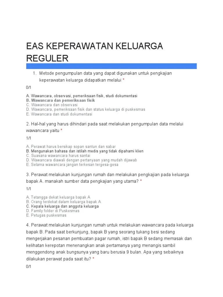 Eas Kep. Keluarga | PDF