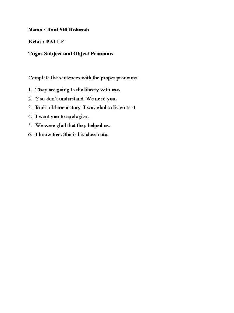 Tugas Pronoun Rani.docx